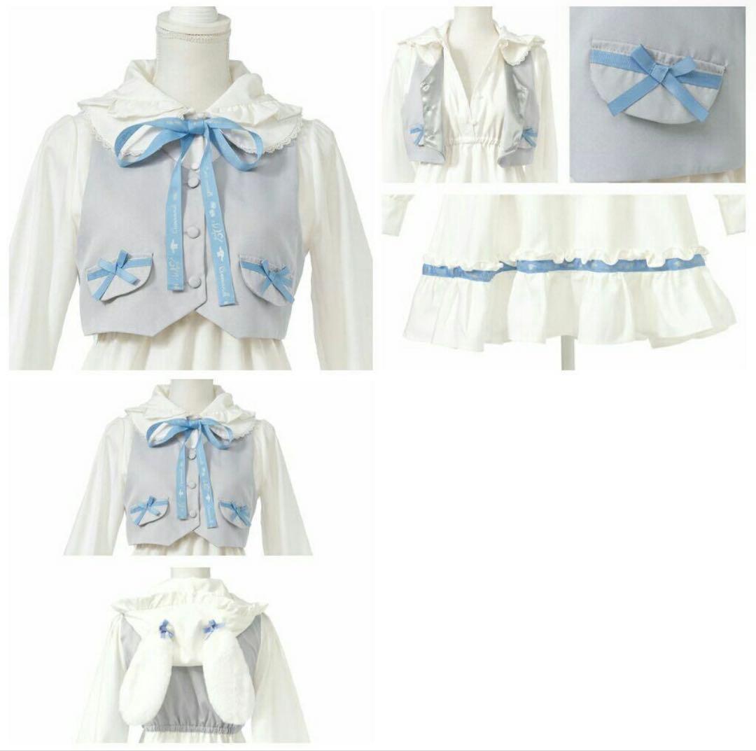 夢展望 DearMyLove シナモロール コラボ ワンピース サックス 3L