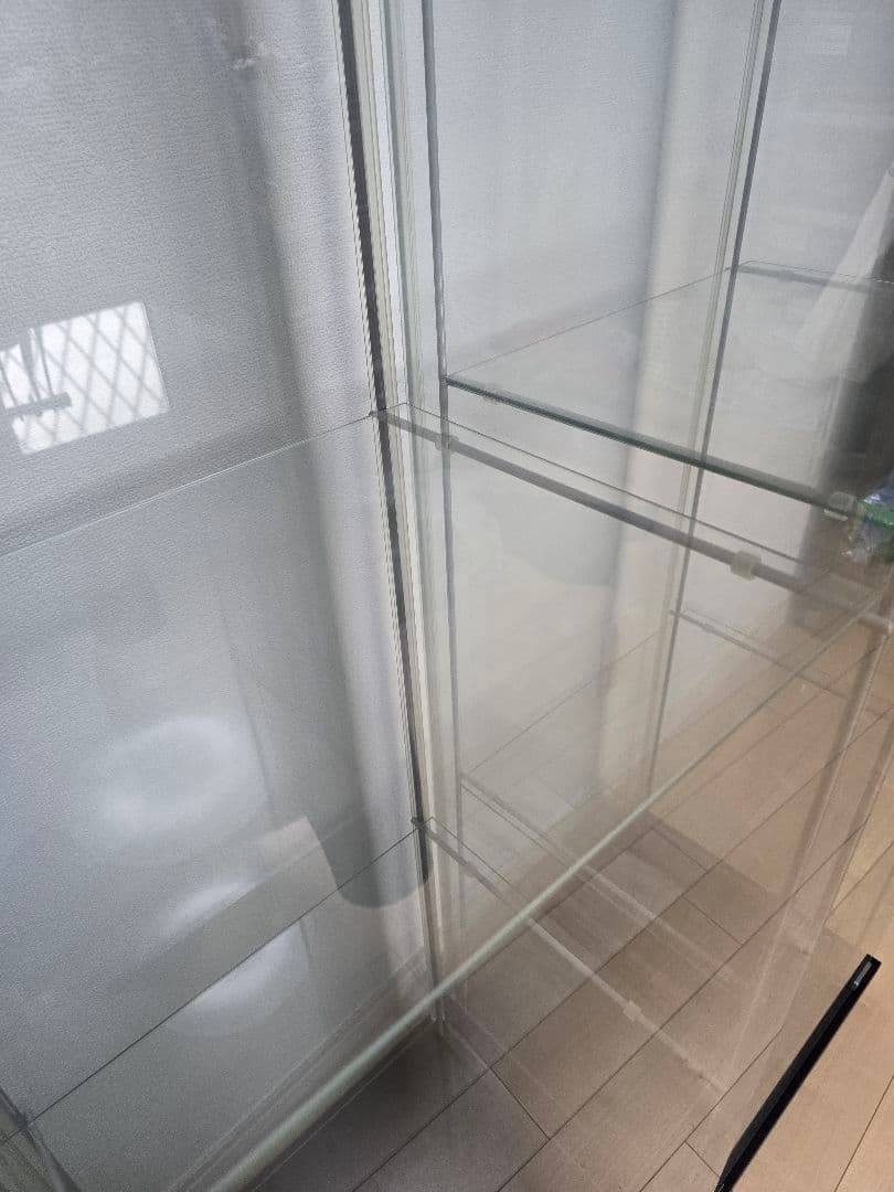 IKEAガラス製コレクションケース2個セット