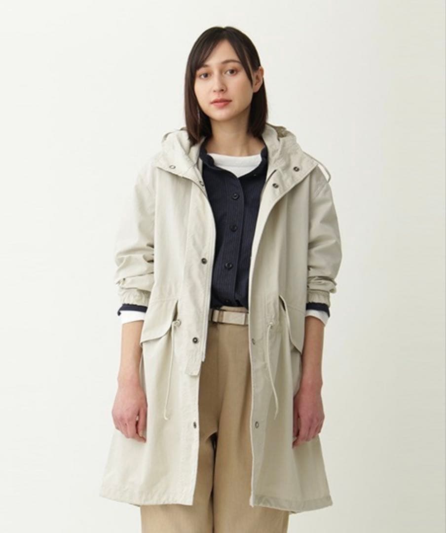 MHL.／WASHED COTTON NYLONコート