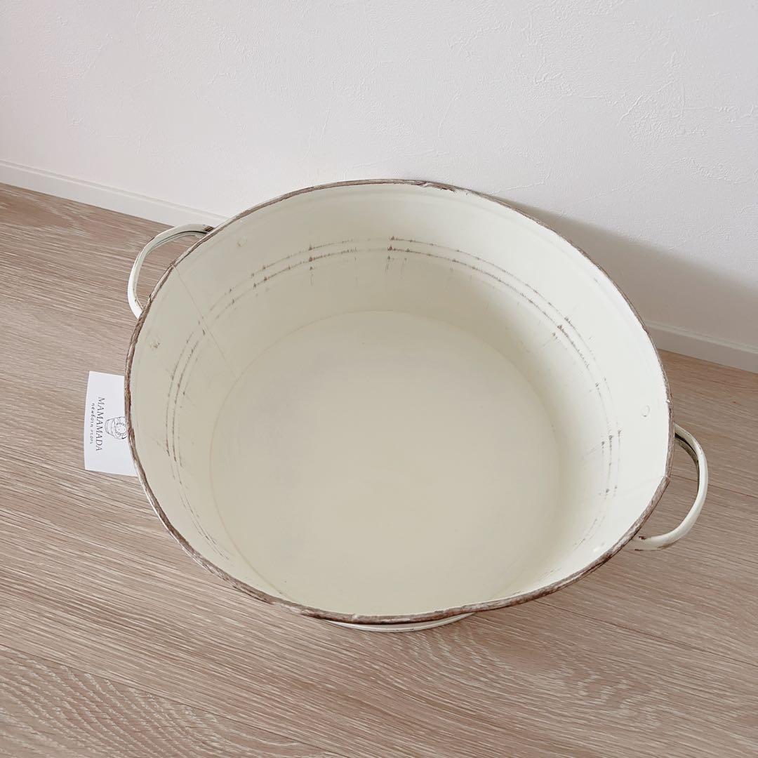 ミルクバス　ビンテージ　クリーム