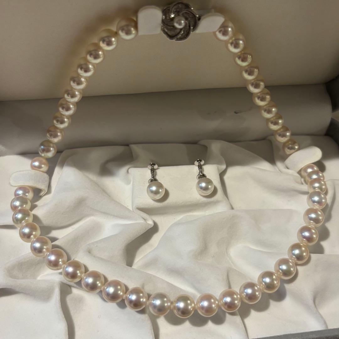 ✴︎まる✴︎アコヤ真珠　8.0〜8.5mm パールネックレスイヤリング