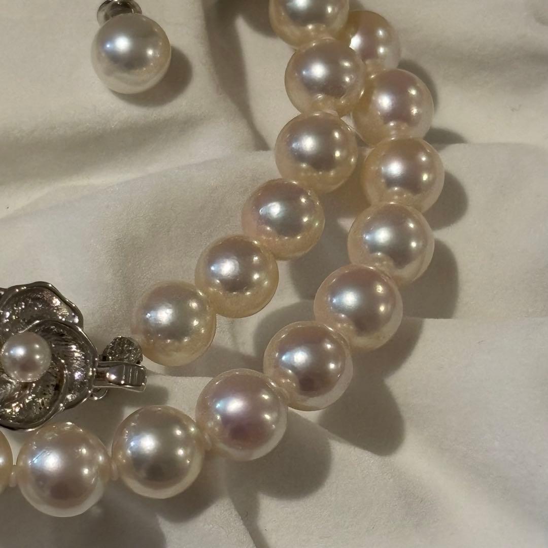 ✴︎まる✴︎アコヤ真珠　8.0〜8.5mm パールネックレスイヤリング