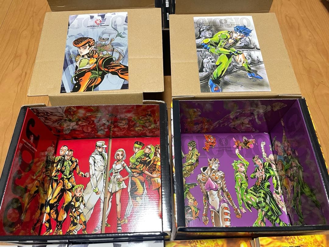 ジョジョの奇妙な冒険　文庫　1〜5部　全BOX特典ポストカード付き　【美本】