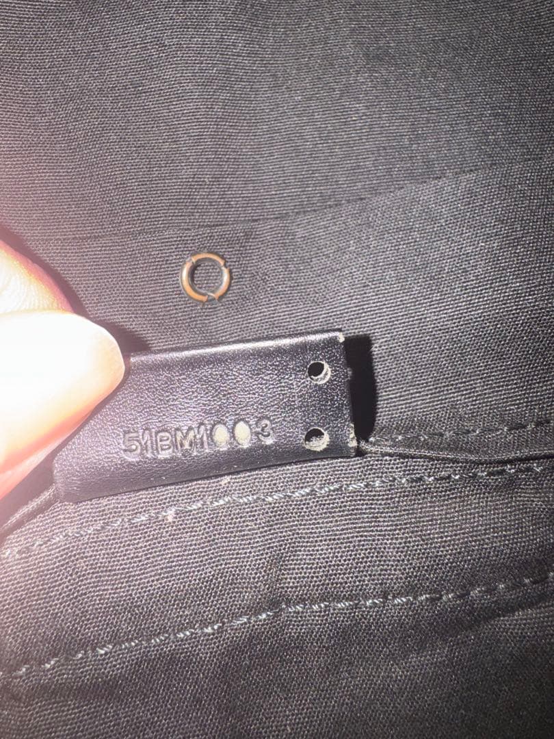 ディオールオム 04SS ブラックショルダーバッグ エディ期 STRIP期