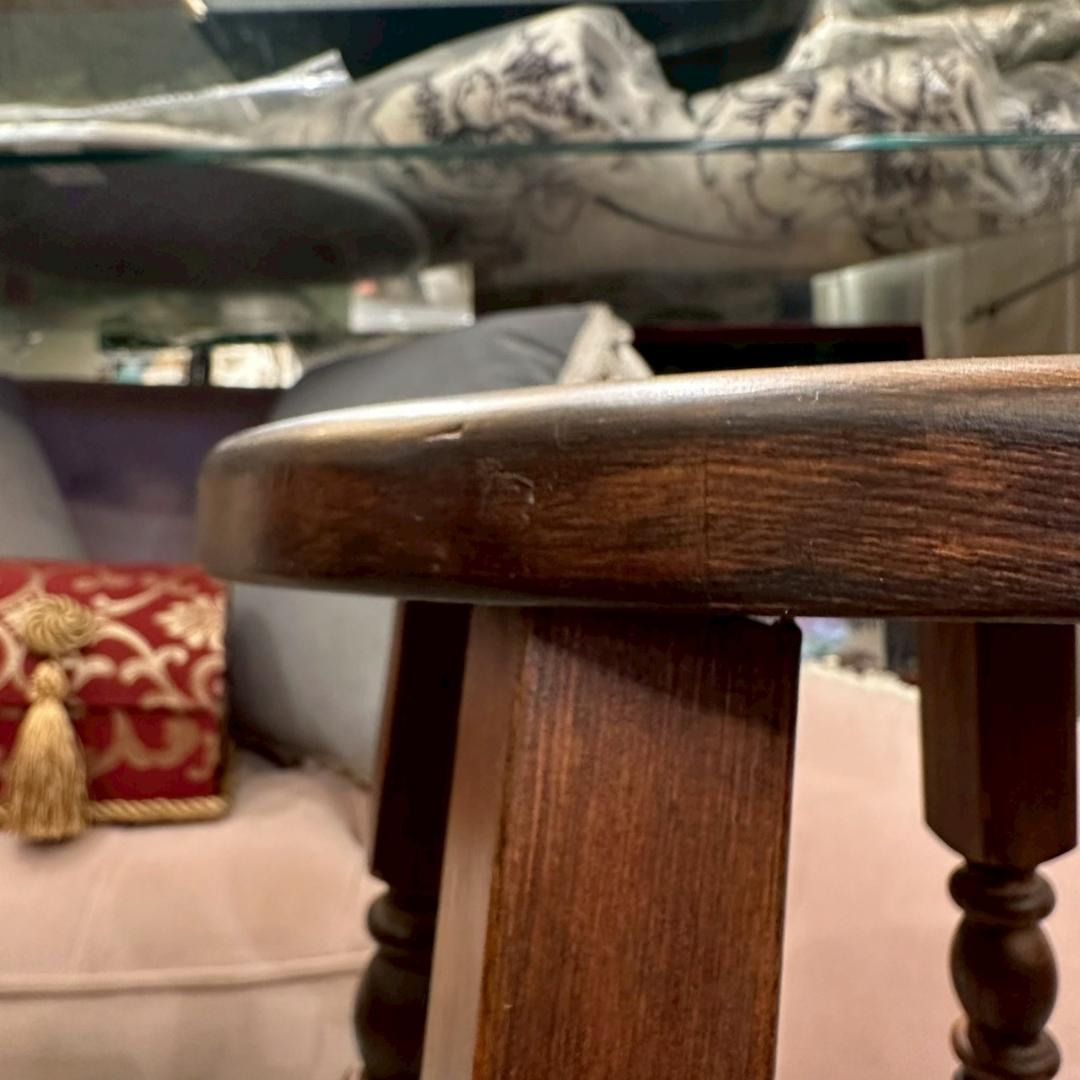 iΦ ハイスツール 花台 スツール アンティーク 木製