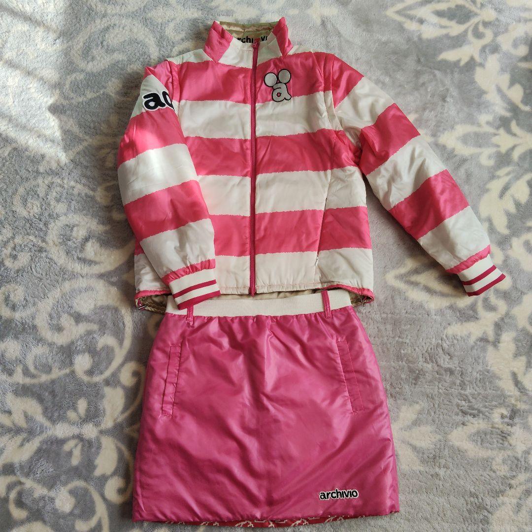 新品archivio ジャケット（ベストにもなる）スカートのリバーシブルセット