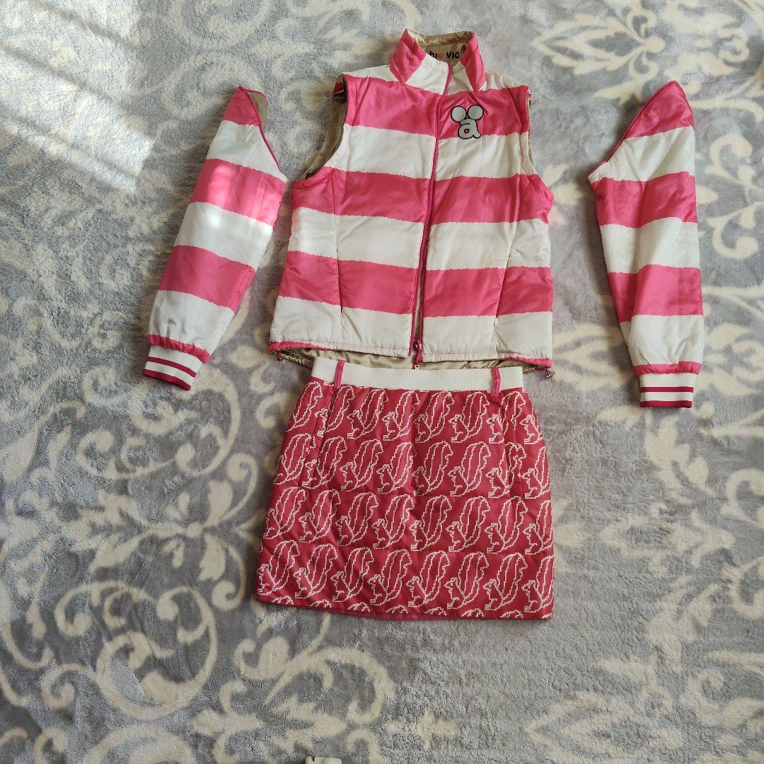 新品archivio ジャケット（ベストにもなる）スカートのリバーシブルセット