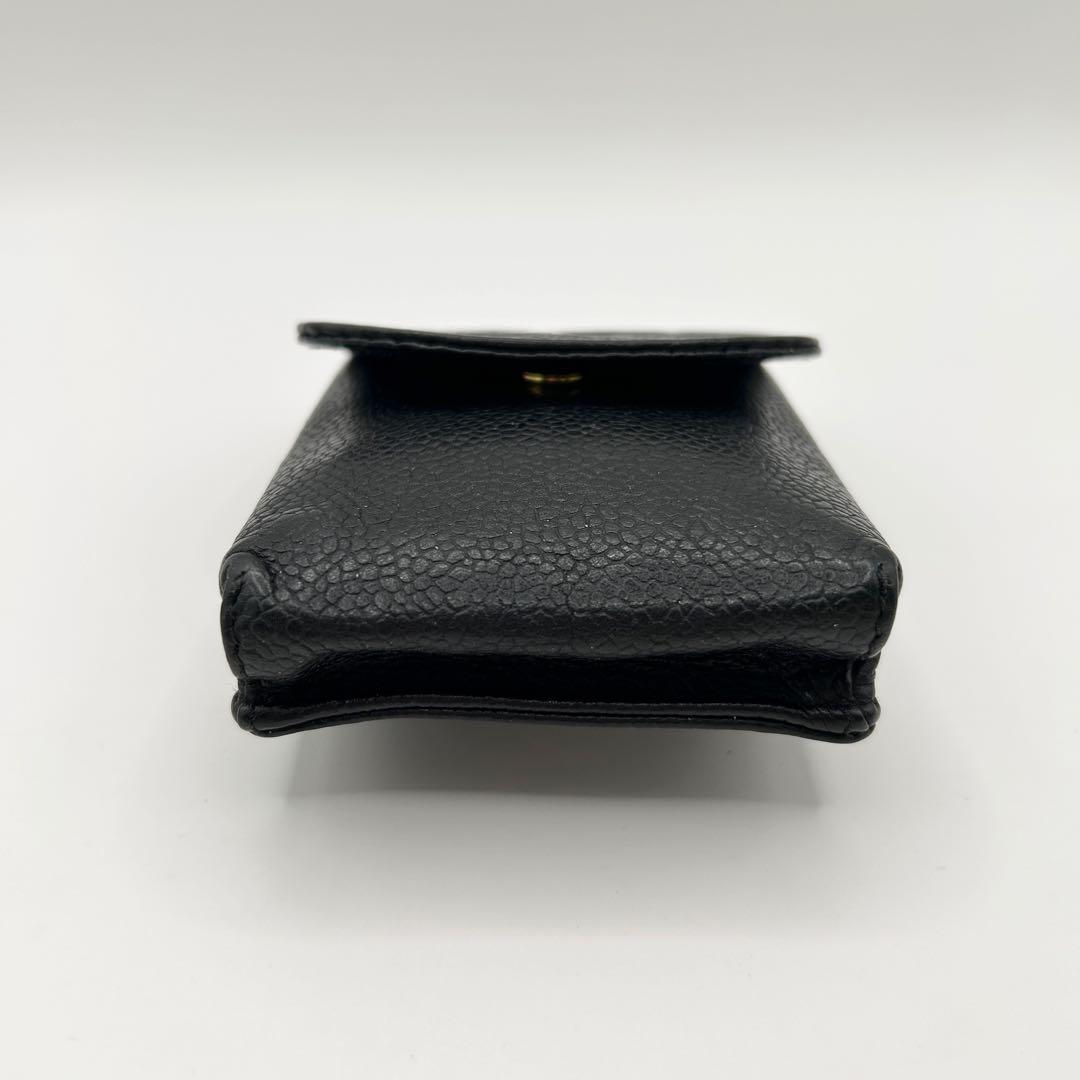 CHANEL シャネル マルチポーチ ココマーク キャビアスキン ブラック