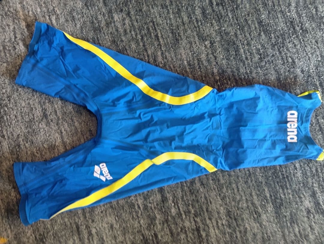 arena 競泳用水着 M 青/黄色