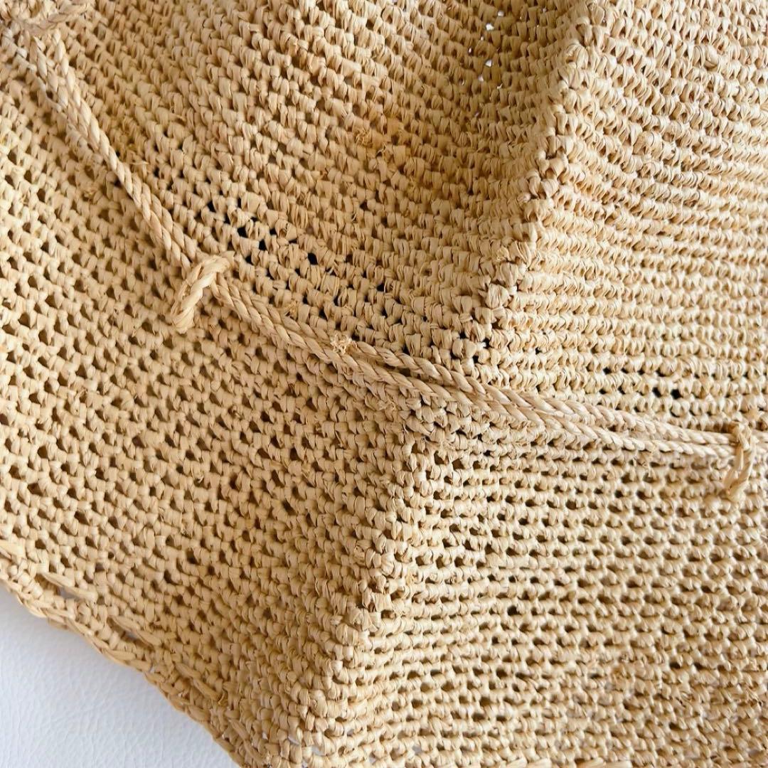 ヘレンカミンスキー　レースラフィアハット　希少デザイン　麦わら帽子　折りたたみ