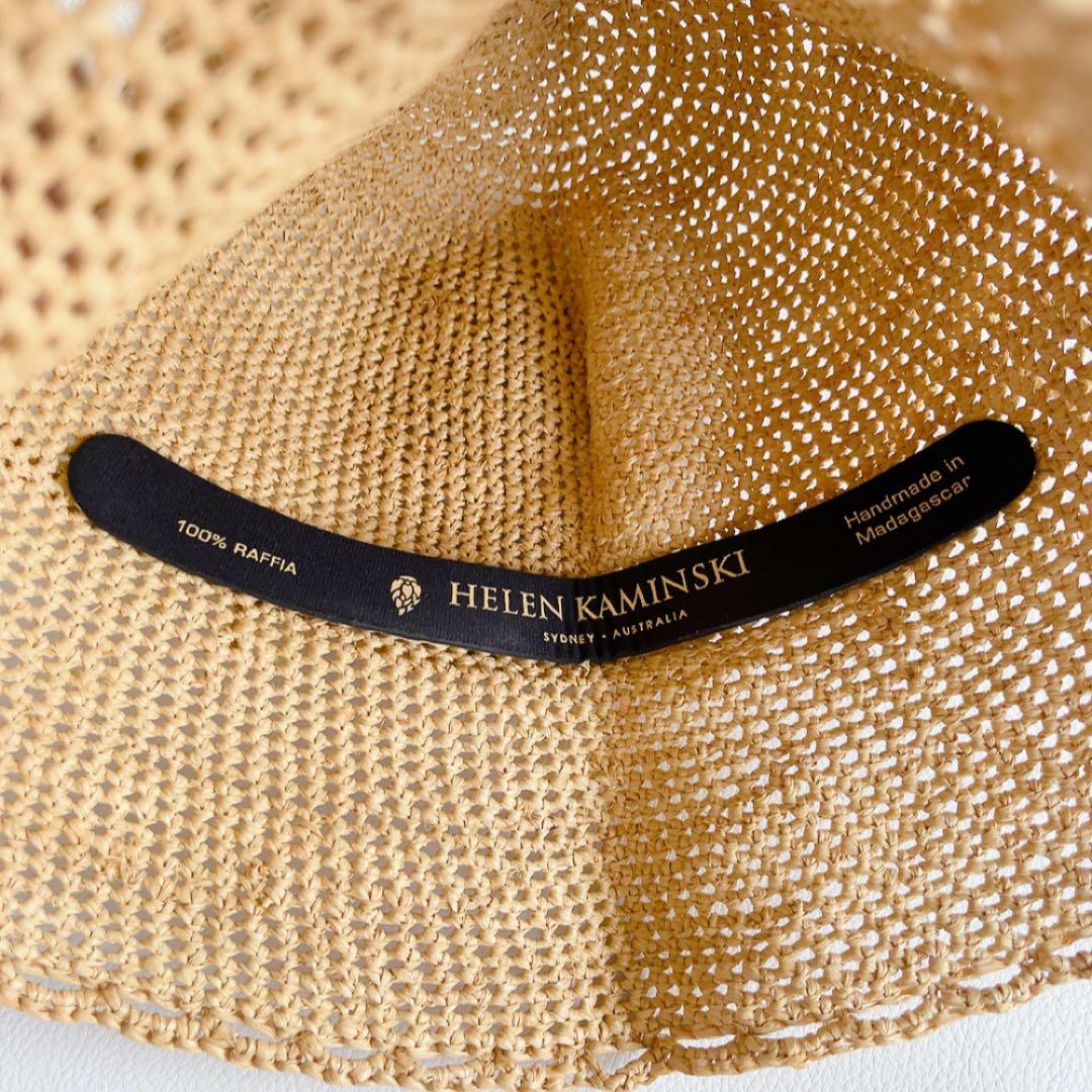 ヘレンカミンスキー　レースラフィアハット　希少デザイン　麦わら帽子　折りたたみ