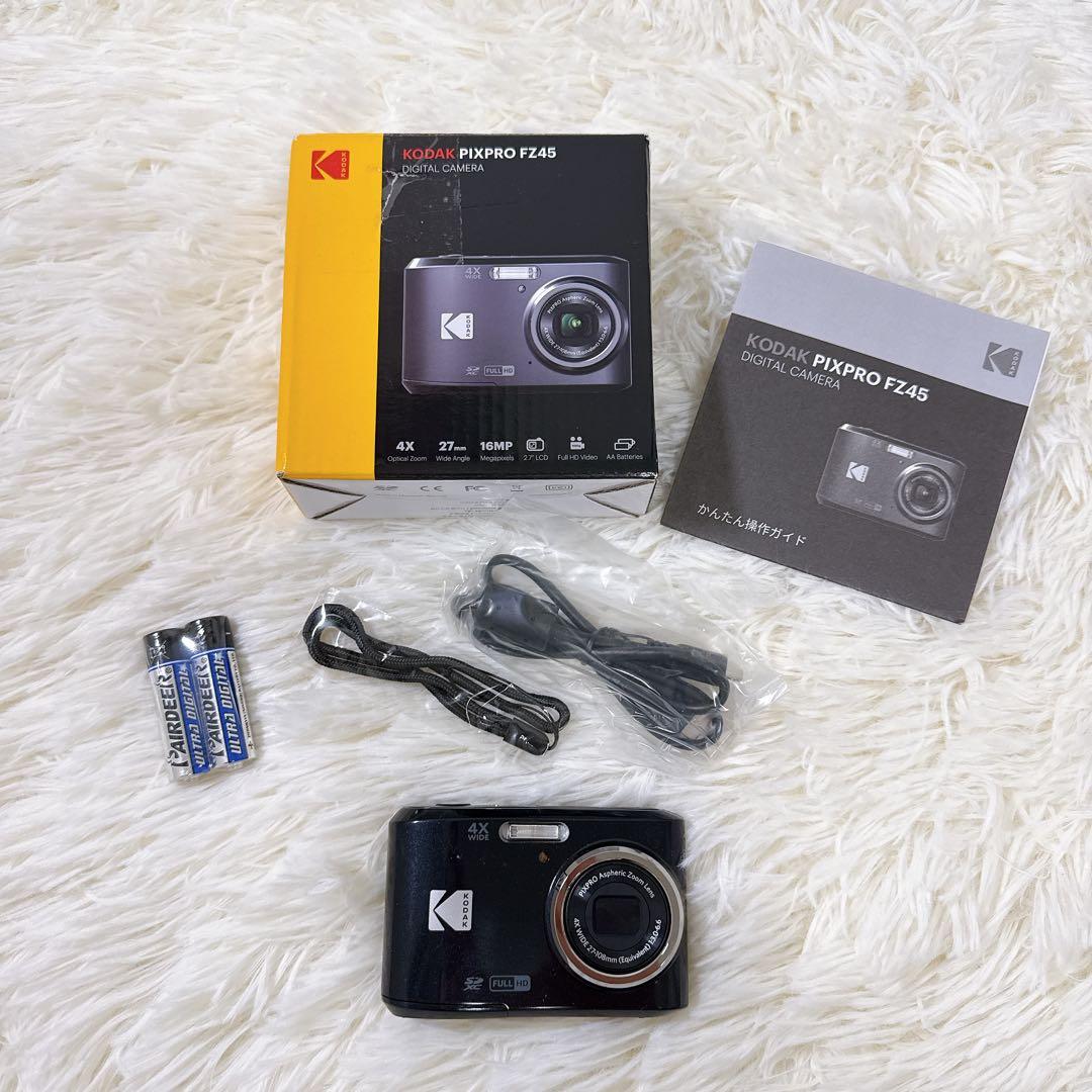 【動作確認済み】Kodak PIXPRO FZ45 デジタルカメラ ブラック 黒