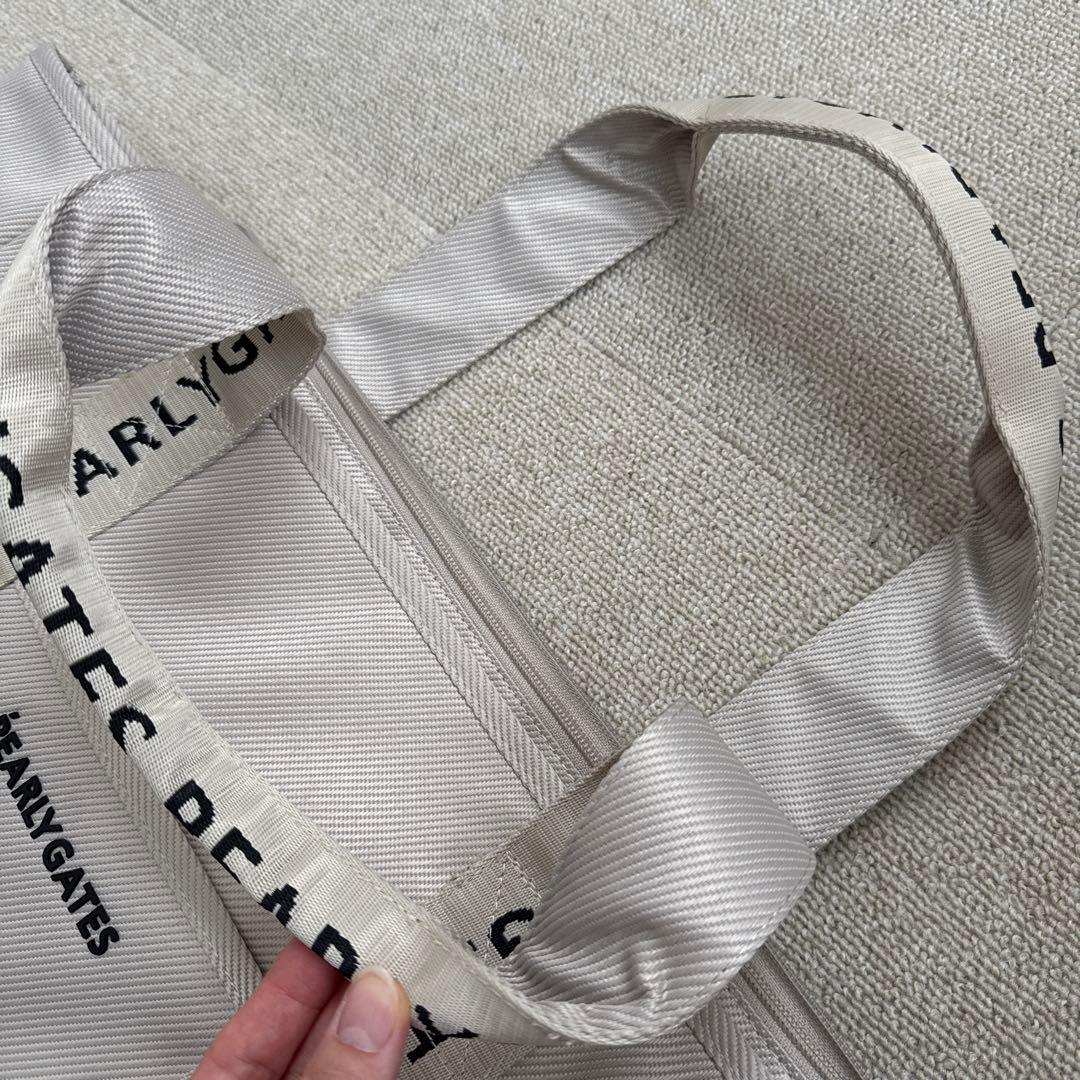 PEARLY GATES メッシュトートバッグ ベージュ