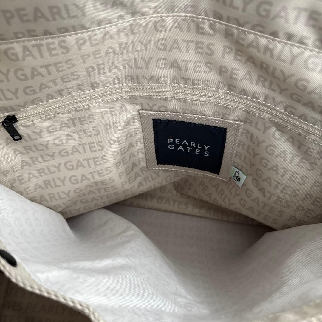 PEARLY GATES メッシュトートバッグ ベージュ