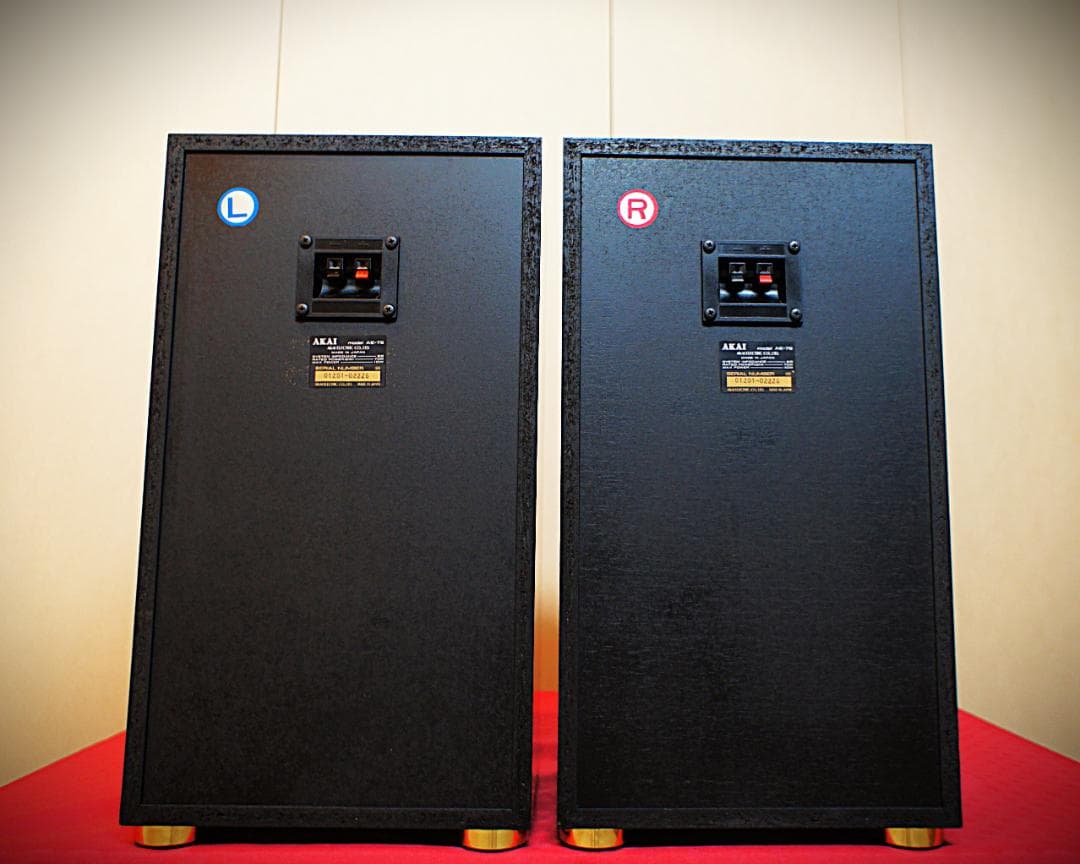 【超美品】希少逸品AKAIアカイ スピーカー AE-75メンテ済ブラックリモデル