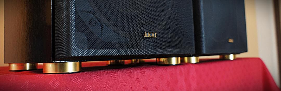 【超美品】希少逸品AKAIアカイ スピーカー AE-75メンテ済ブラックリモデル