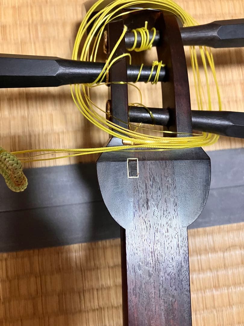 三味線 中棹 東さわり付 皮破れ