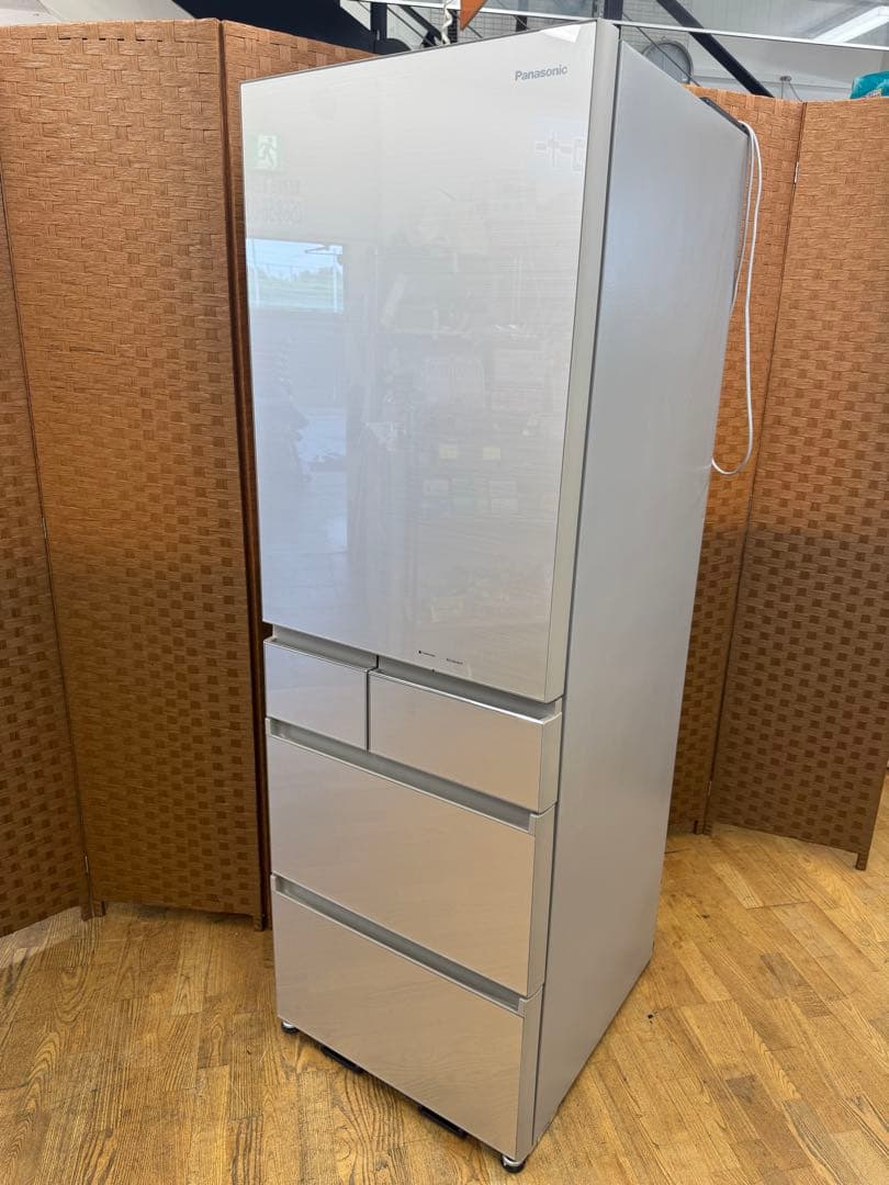 F040 Panasonic 大型冷蔵庫　右開き　450L 自動製氷