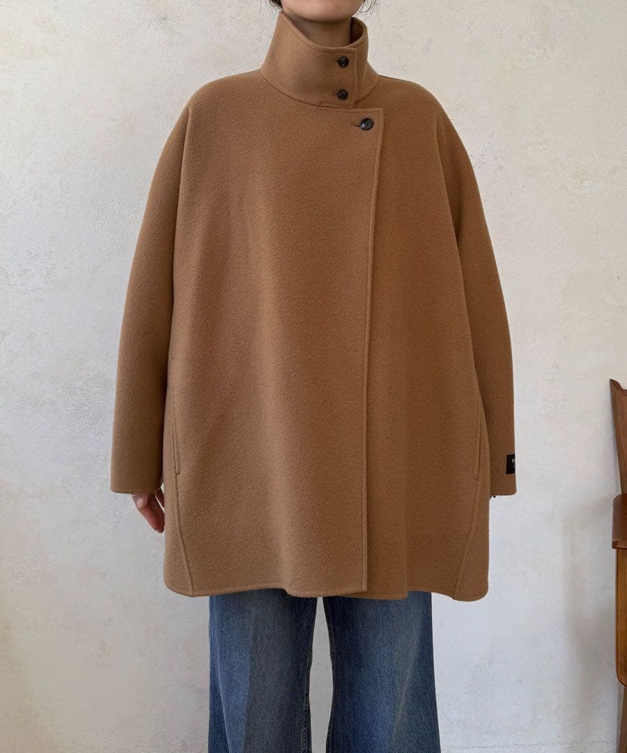 DOUDOU 新品ダブルフェイスドルマンコート　キャメル