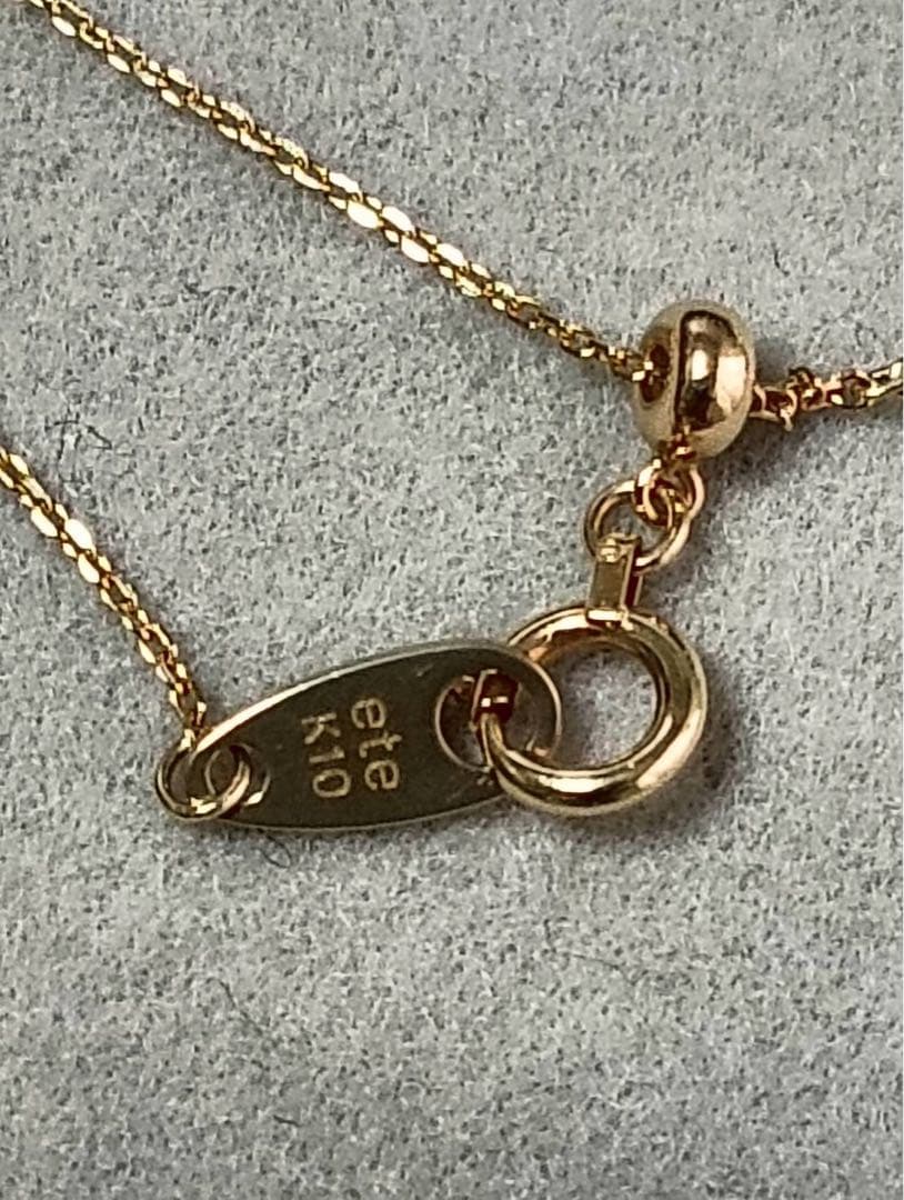ete エテ k10 YG スライドピンアジャスターネックレス