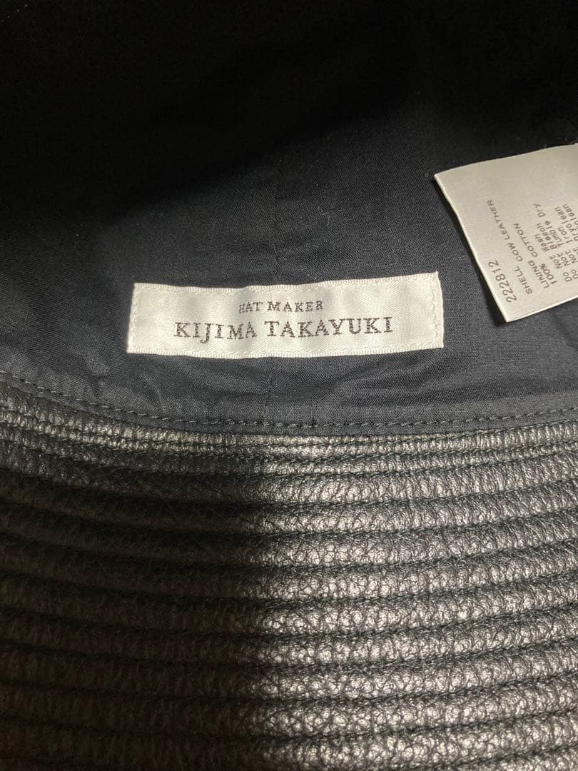 帽子 KIJIMA TAKAYUKI COW LEATHER SAILOR HAT