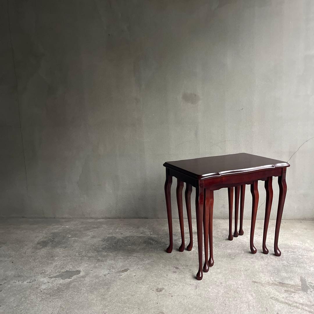 英国クラシック　猫脚　ネストテーブル オールドヴィンテージ