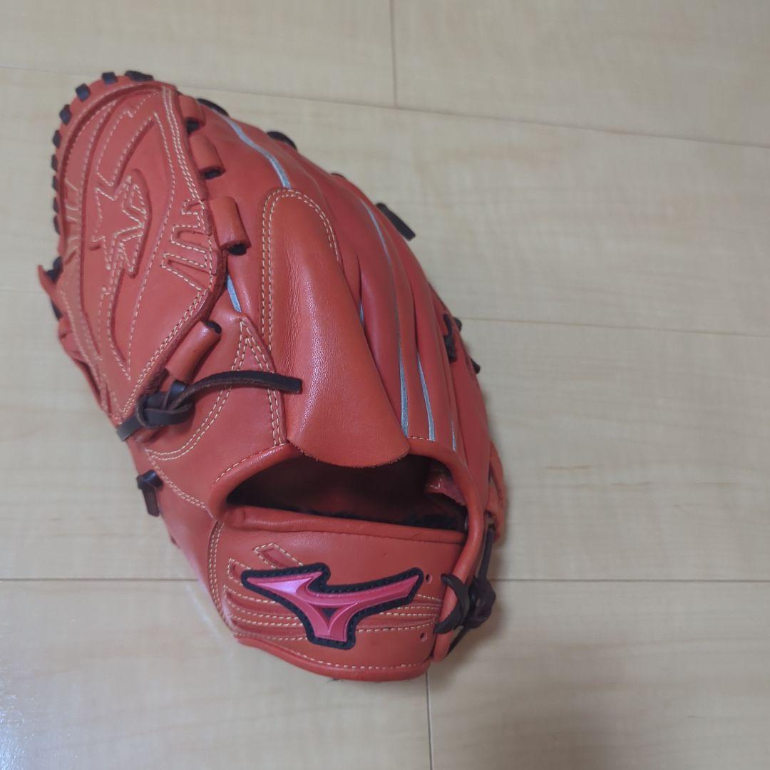 ミズノ 軟式野球グローブ オレンジ