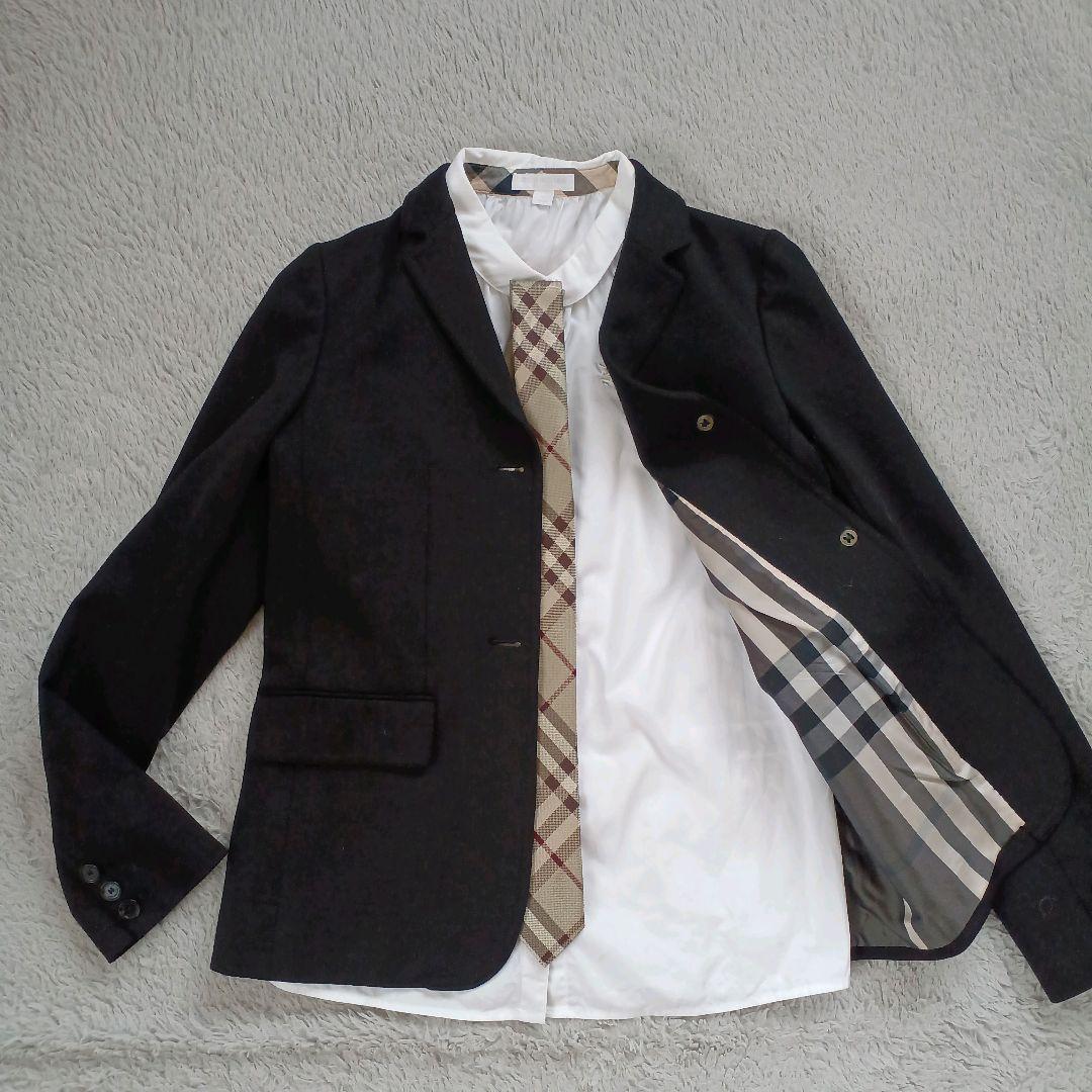 バーバリー チルドレンジャケット ブラウス ネクタイ セット 160㎝