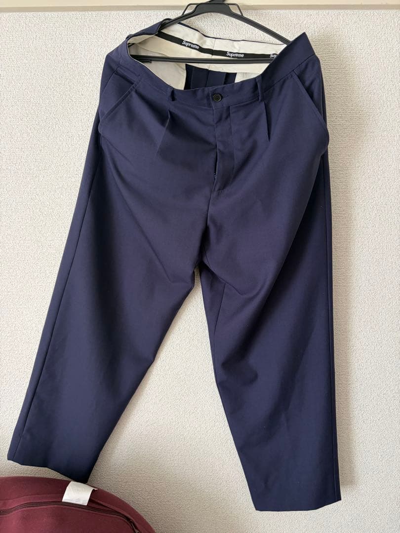 24ss supreme Pleated Trouserスラックス30美品