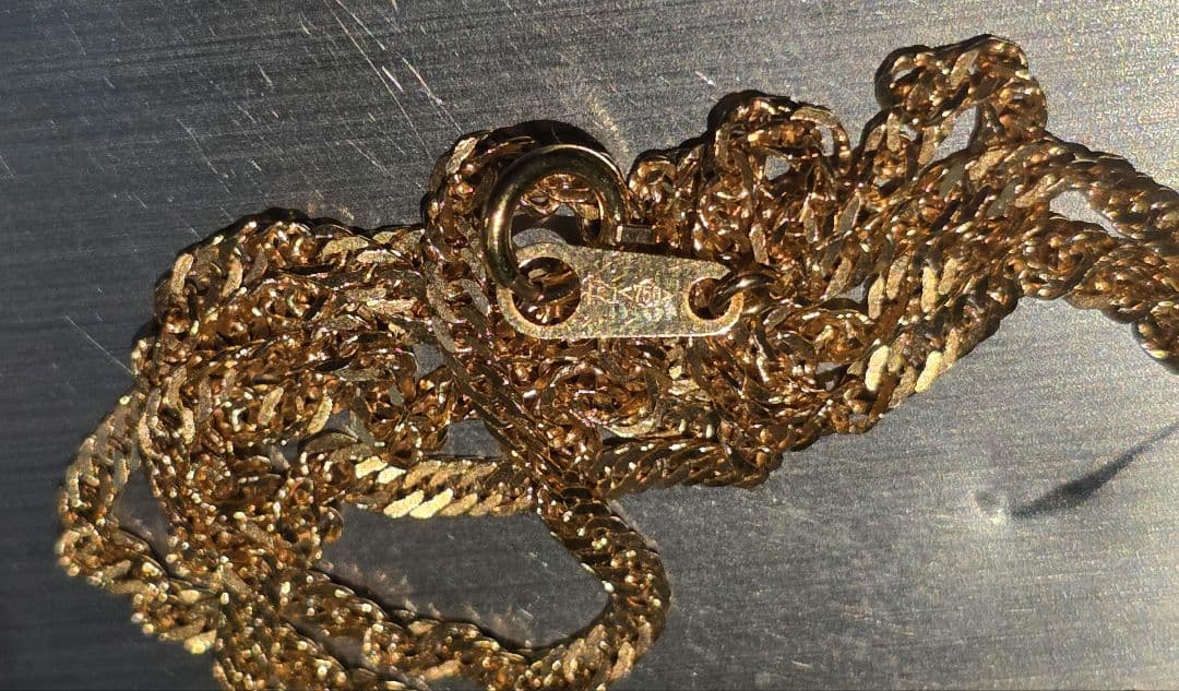 k18 750 刻印 チェーンネックレス アクセサリー