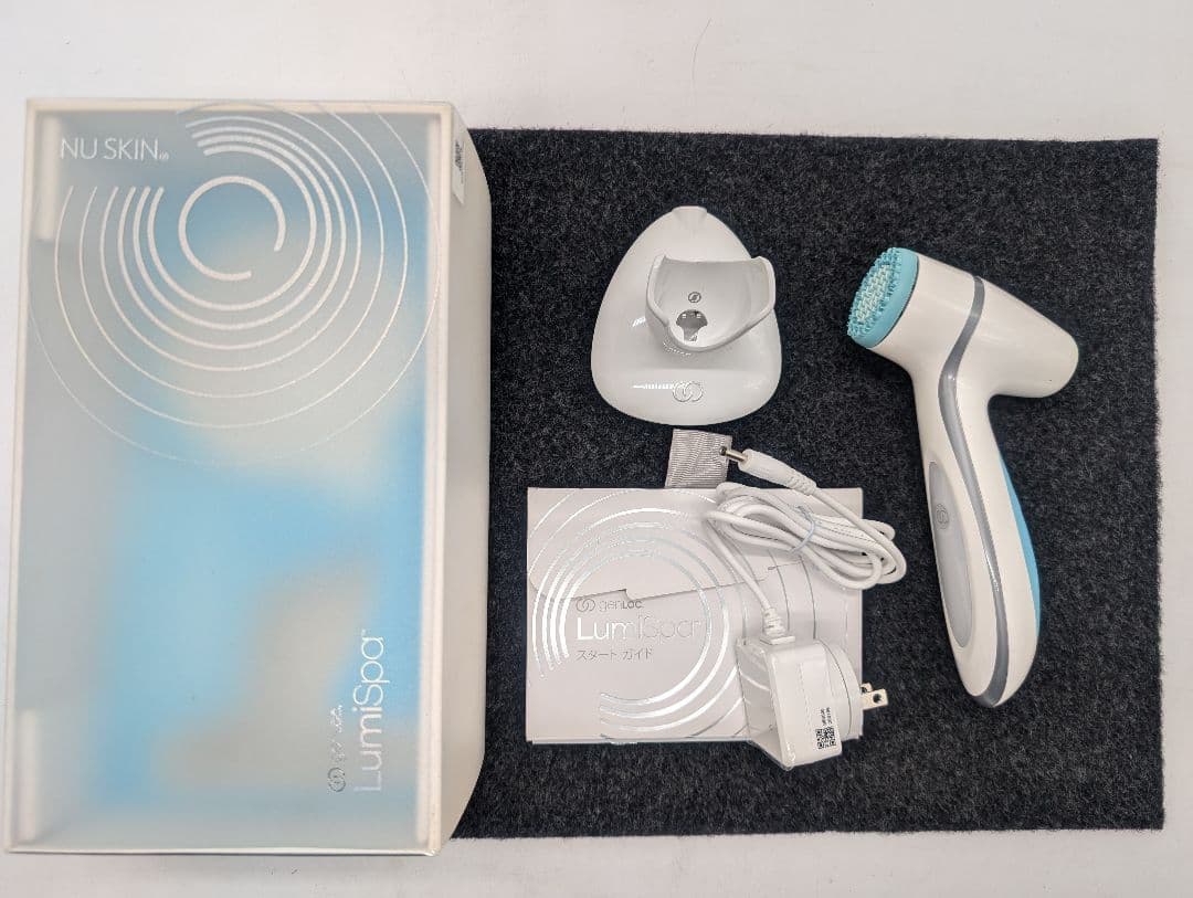 （M.H）LumiSpa 洗顔ブラシ ホワイト・ブルー