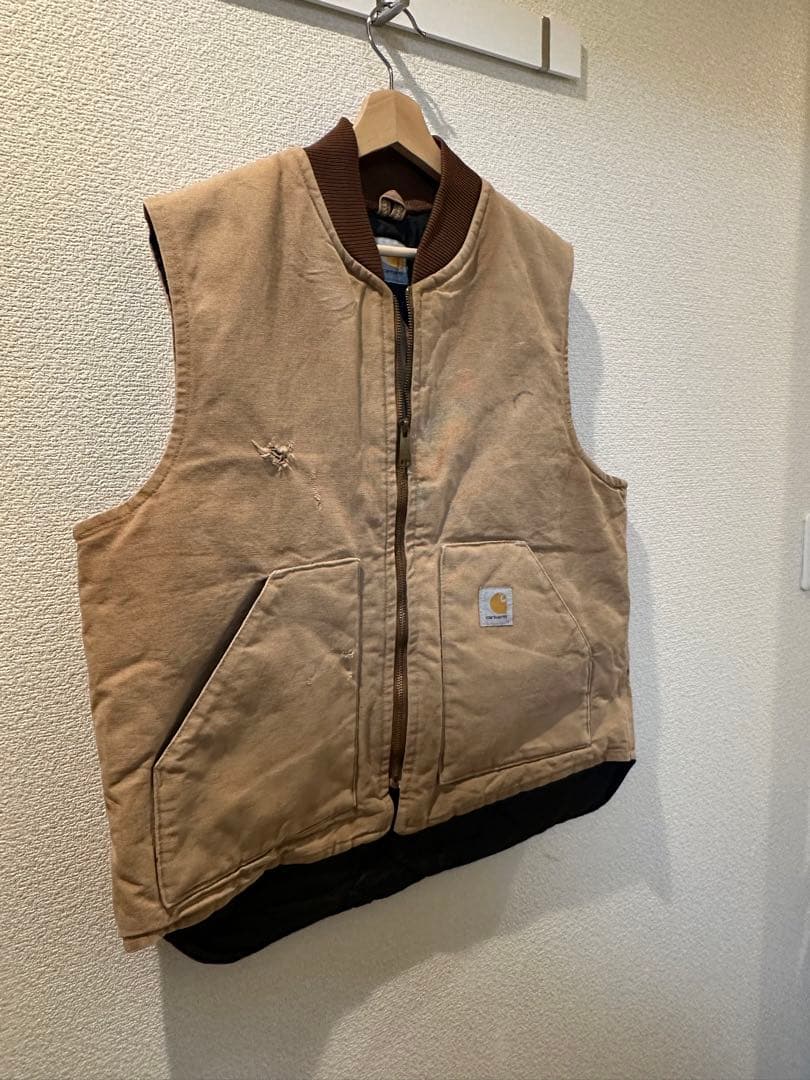 Carhartt ダックベスト　USA製　腰ゴム