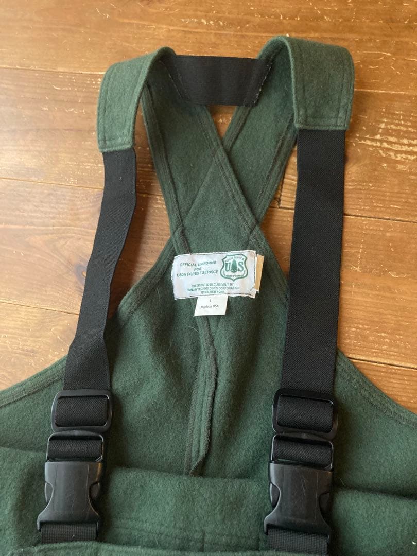 【レア】USA製 USDA 森林局ユニフォーム ウール オーバーオール