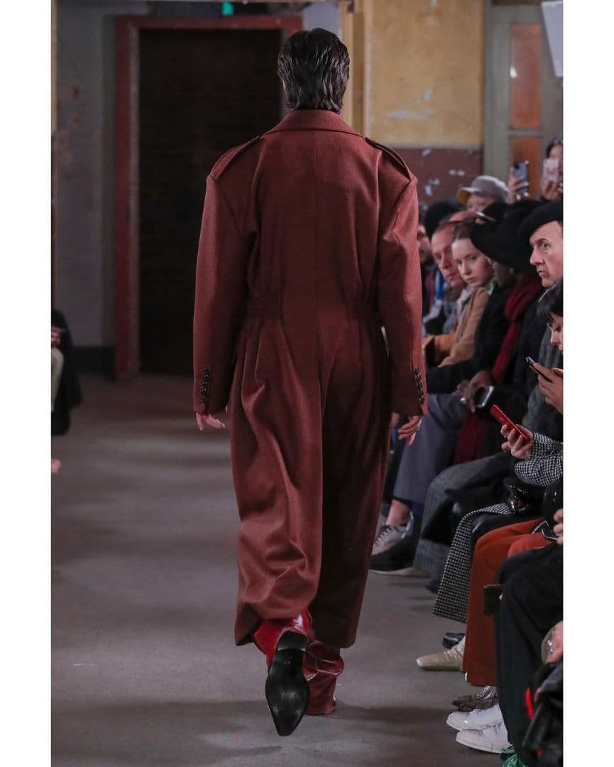 JOHN LAWRENCE SULLIVAN ウールコートオレンジ