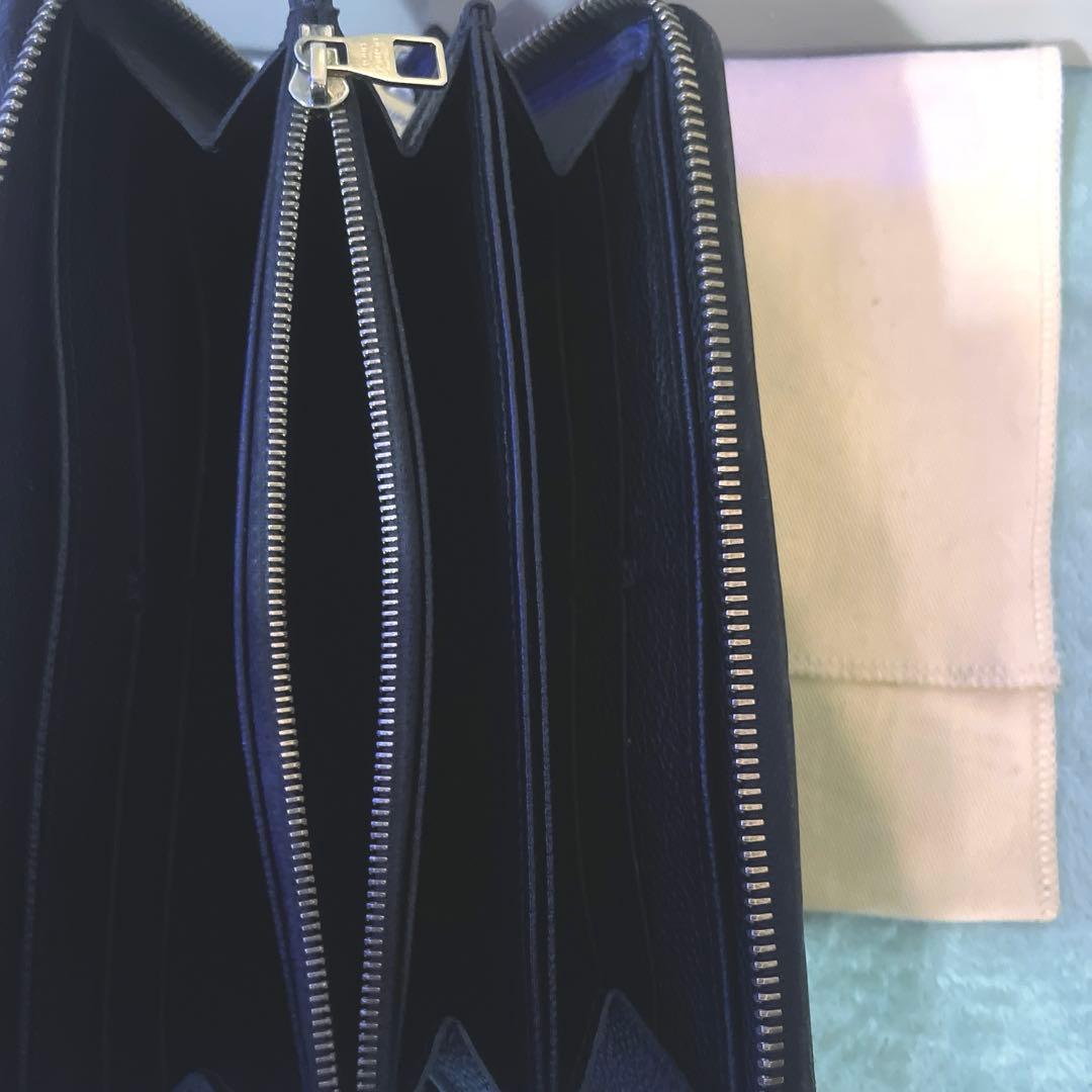 ルイヴィトン　アンプラント　ジッピー　ウォレット　黒　モノグラム　ノワール