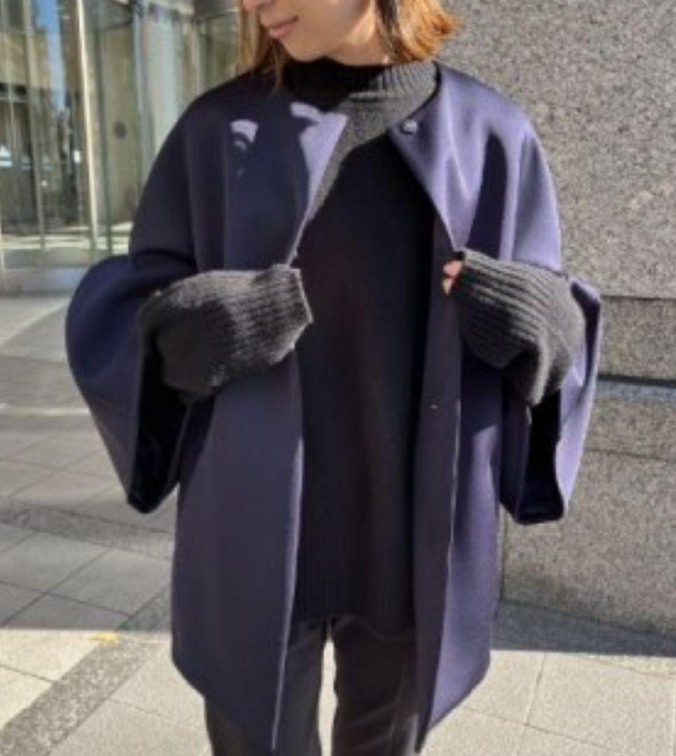 Heve コクーンコート Tulip Sleeve Bonding Coat