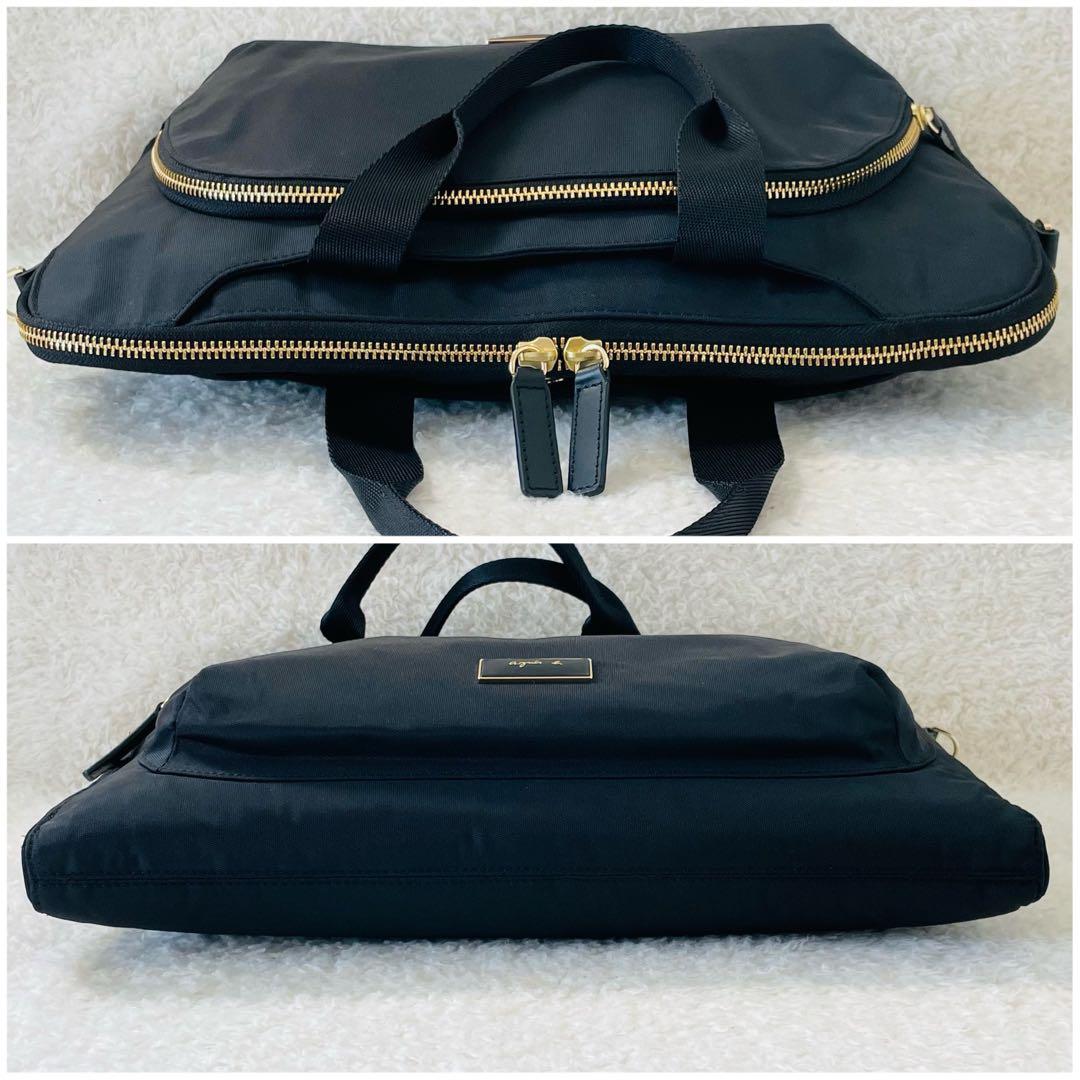 【未使用】アニエスベー ビジネスバッグ 2way ショルダーバッグ 黒