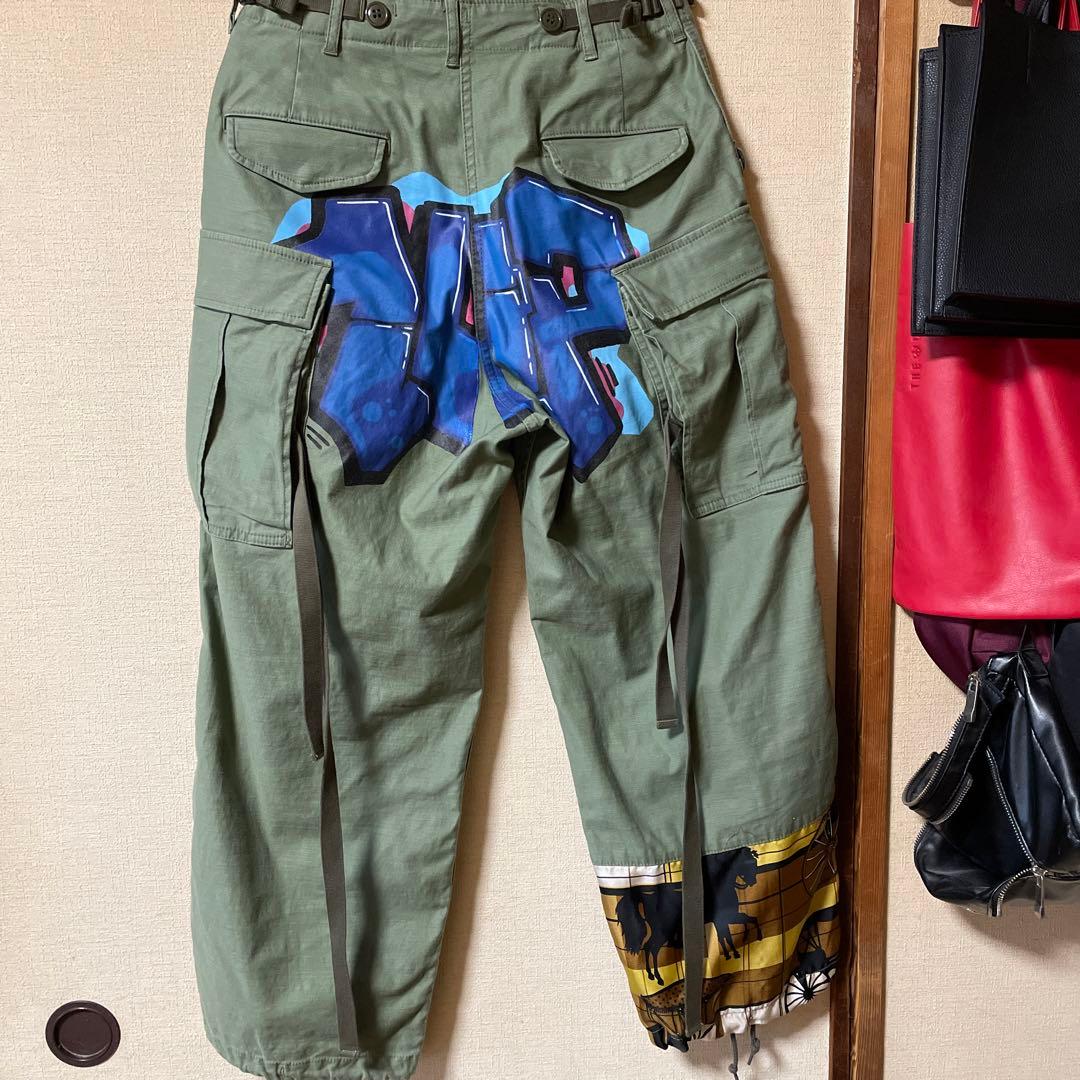 ジュンヤワタナベカーゴワイドパンツ