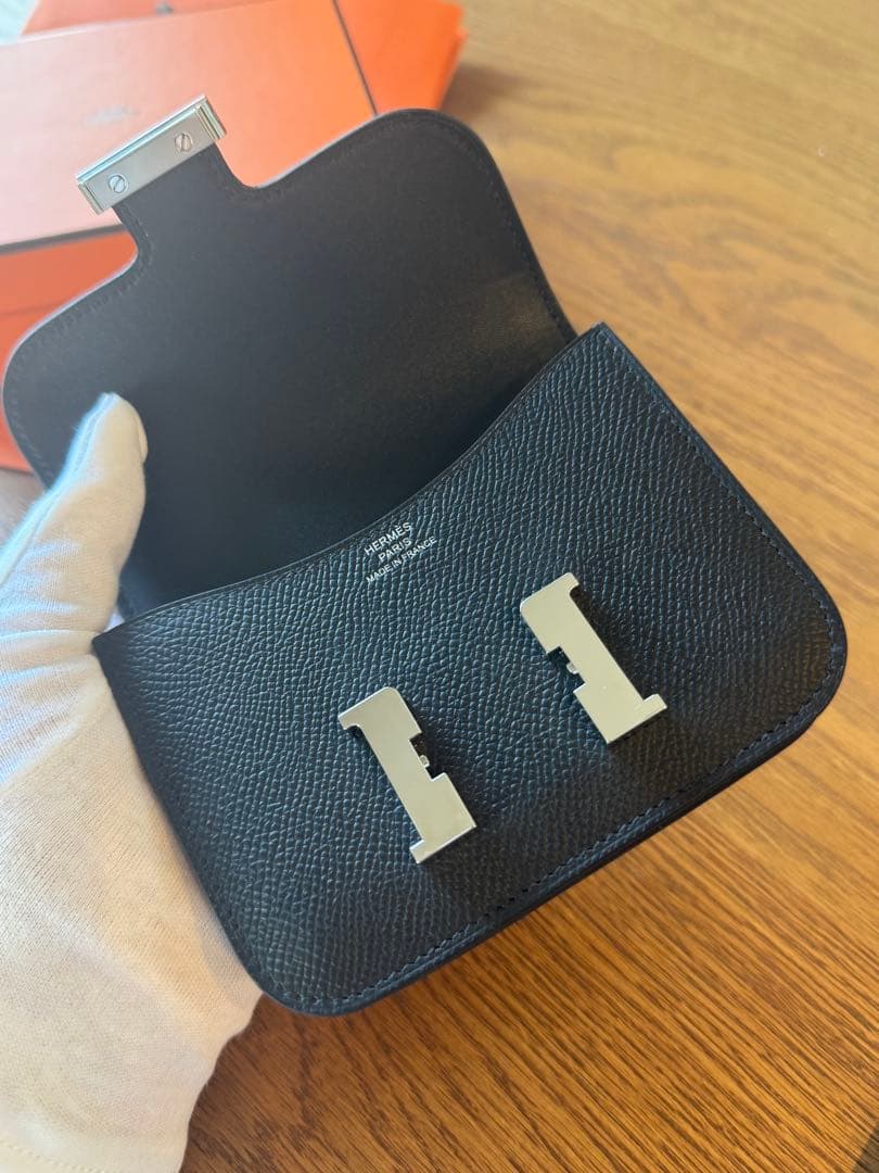 新品未使用 正規品 エルメス コンスタンス スリム 黒 ブラック