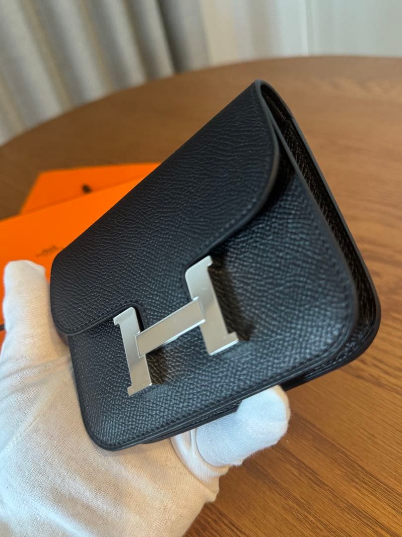 新品未使用 正規品 エルメス コンスタンス スリム 黒 ブラック