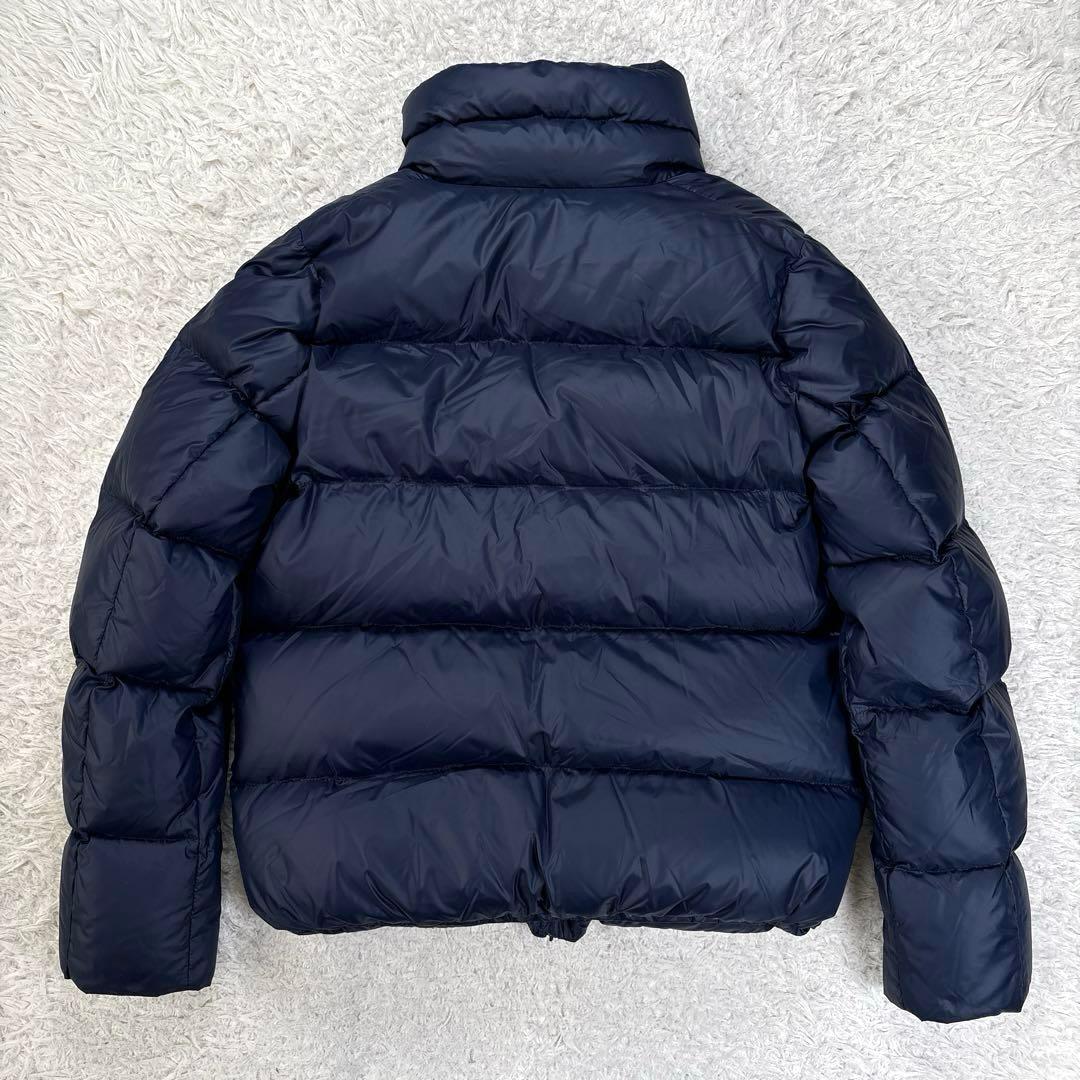 ピレネックス　バジーレ　ダウンジャケット　ロゴワッペン　スタンドカラー　ネイビー