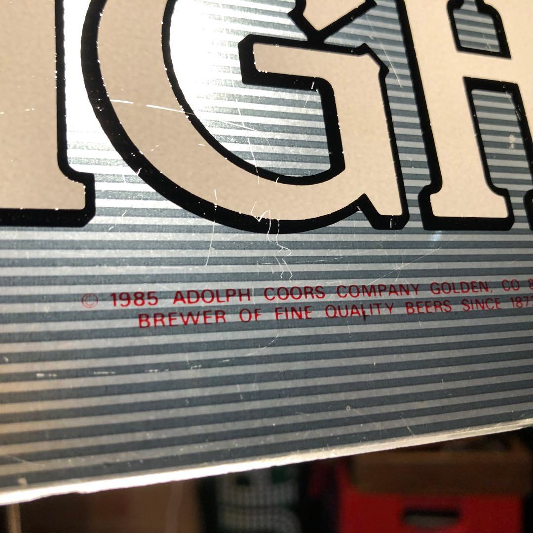 Coors Light beer ランプ 1985年　ビンテージ