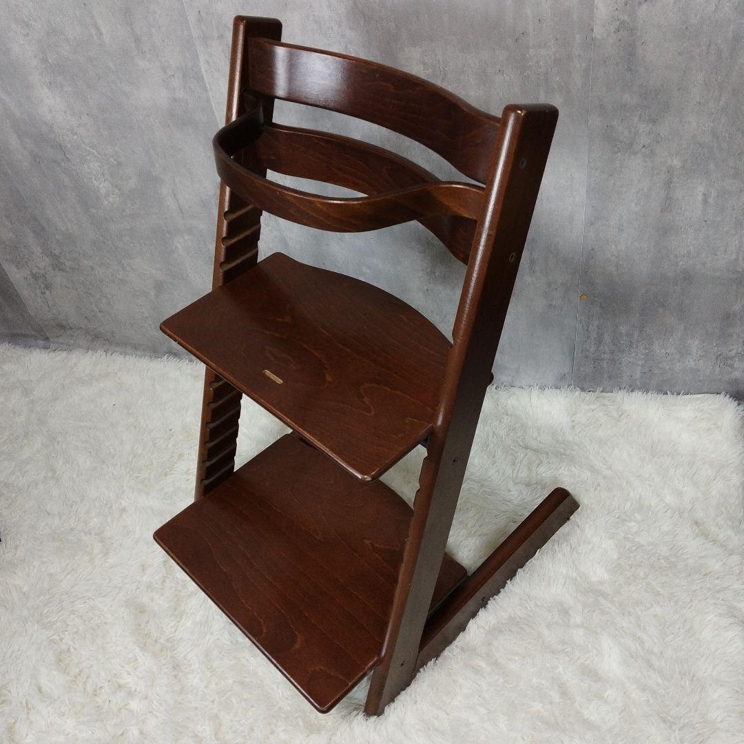 【極美品】ストッケ　トリップトラップ シリアル3 ブラウン ベビーガード付