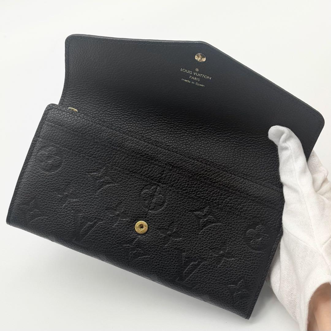 超極美品✨ルイヴィトン アンプラント ポルトフォイユ サラ 長財布 ブラック 黒