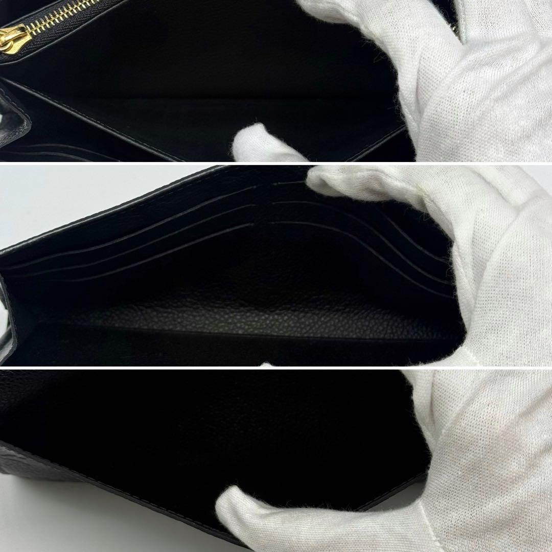超極美品✨ルイヴィトン アンプラント ポルトフォイユ サラ 長財布 ブラック 黒