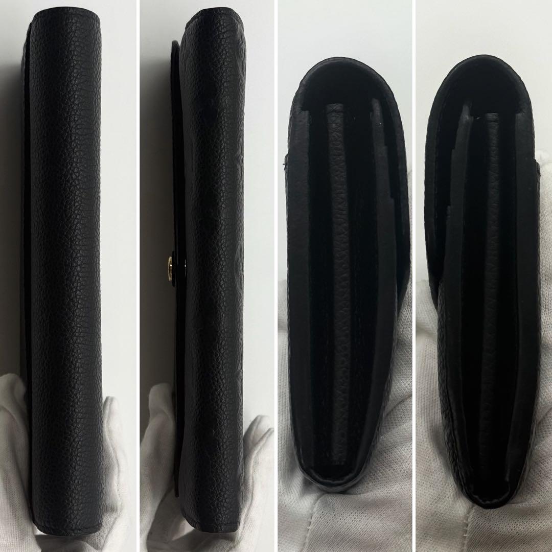 超極美品✨ルイヴィトン アンプラント ポルトフォイユ サラ 長財布 ブラック 黒