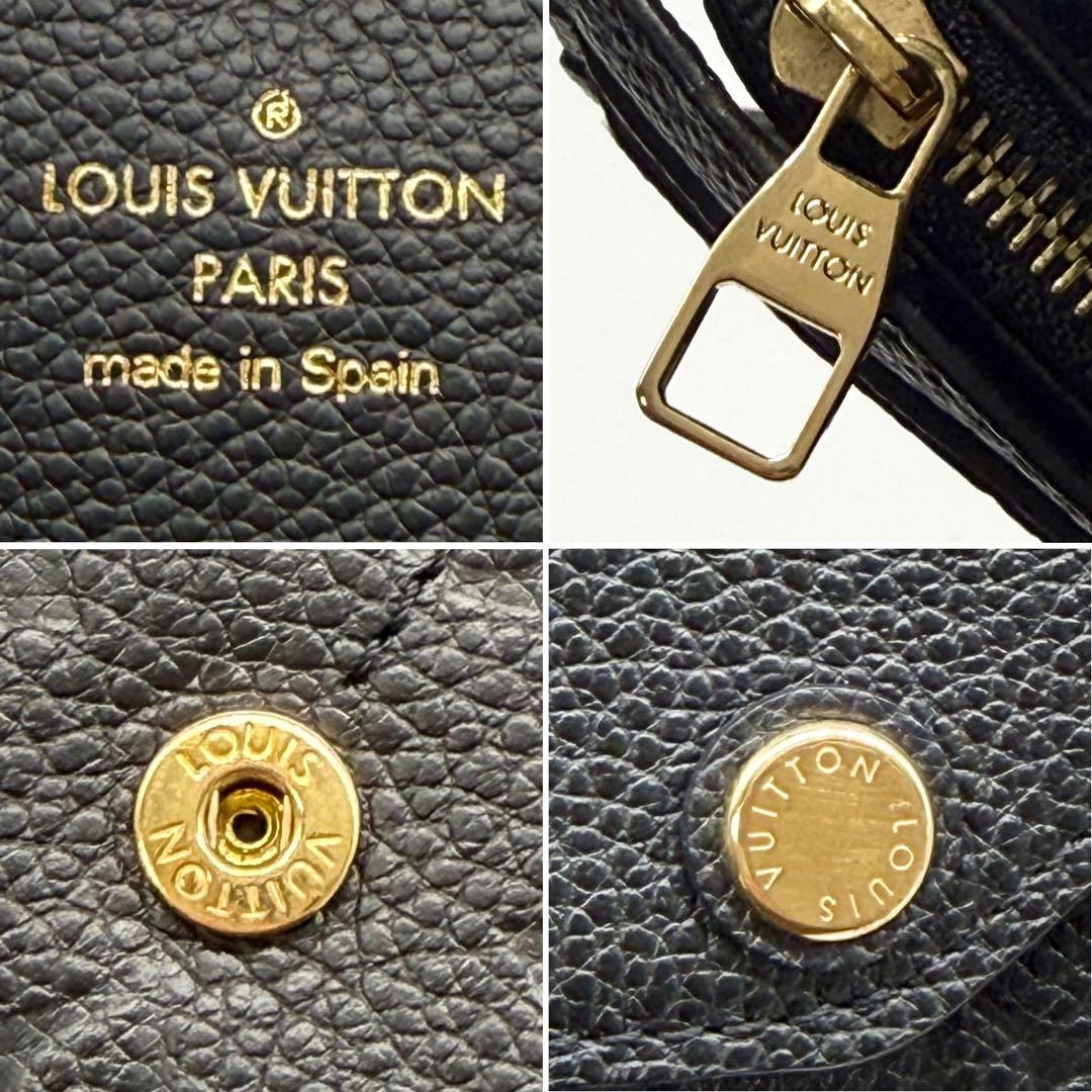 超極美品✨ルイヴィトン アンプラント ポルトフォイユ サラ 長財布 ブラック 黒