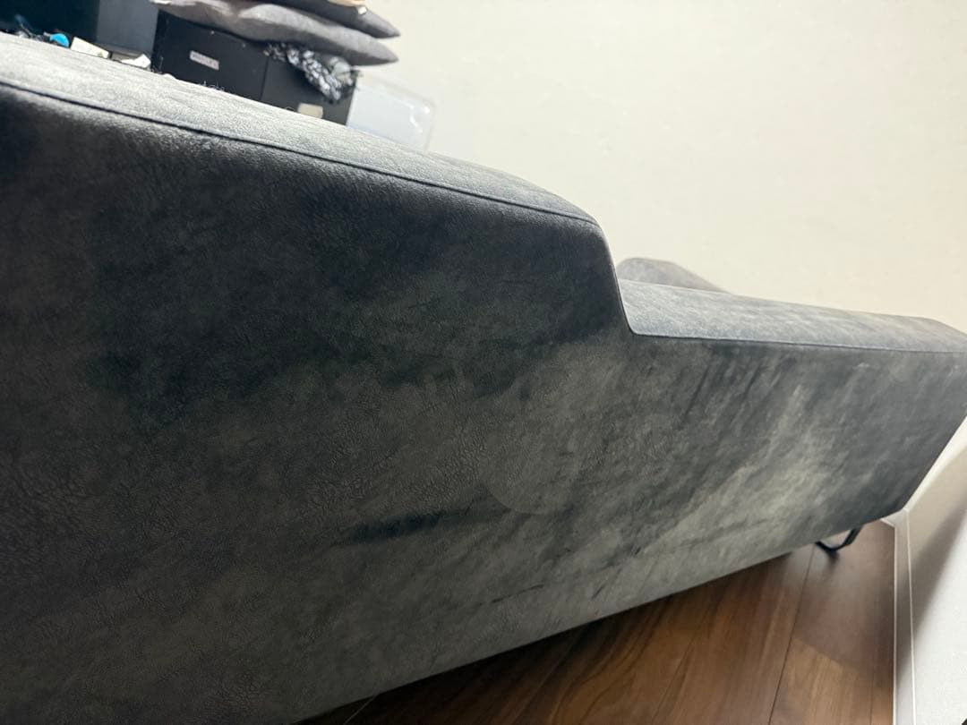 フランネルソファ　シエスタ　2.5人掛け　チャコールグレー