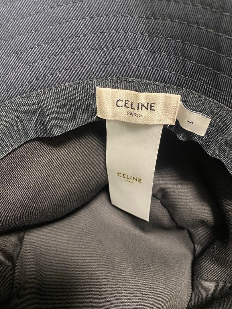 【つー】CELINE ブラック バケットハット