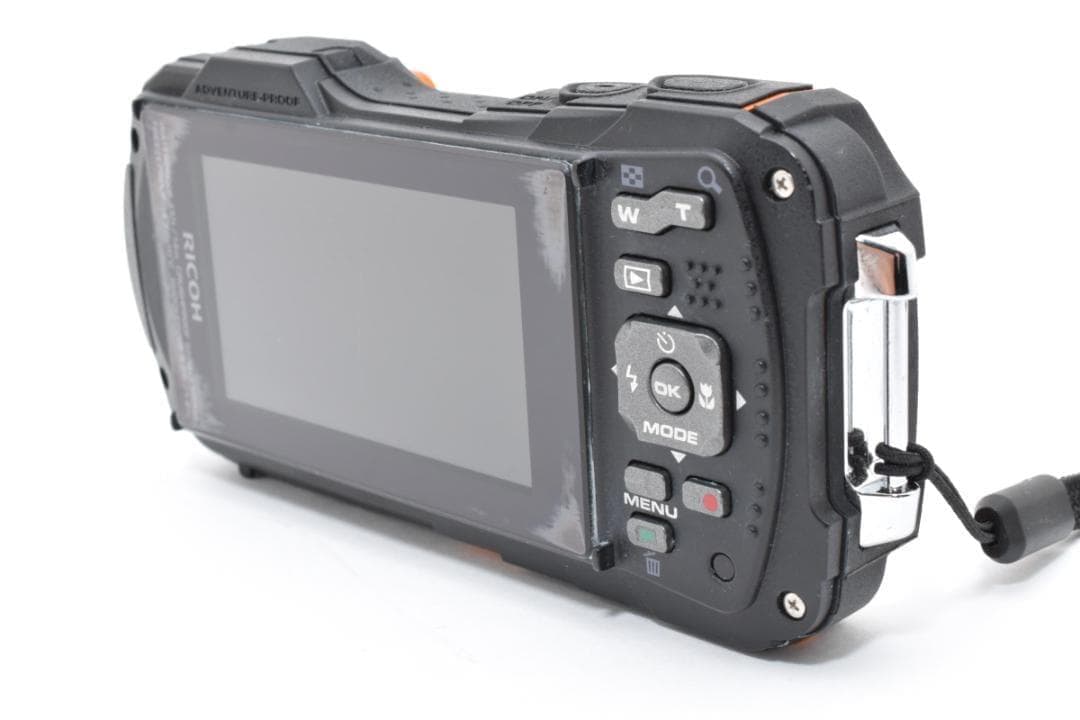 ショット数少 RICOH WG-50 防水 オレンジ デジタルカメラ